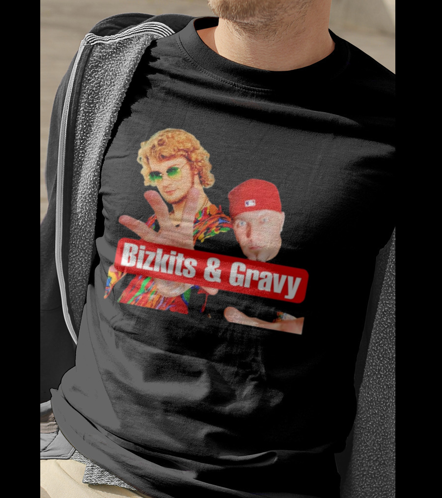 Bizkits And Gravy Funny Meme Parody With Colorful Characters T-Shirt