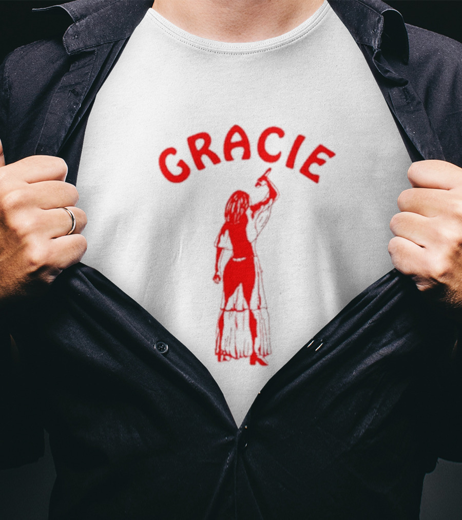 Gracie Abrams Red Silhouette Woman T-Shirt