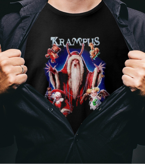 Krampus Unleash The Holiday Mischief Don't Open Till Christmas T-Shirt