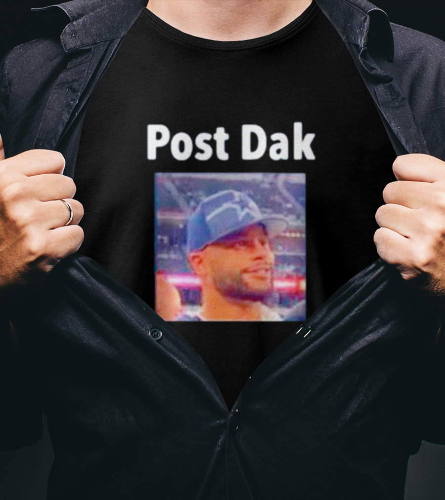 Post Dak Cowboys Star Quarterback Image T-Shirt