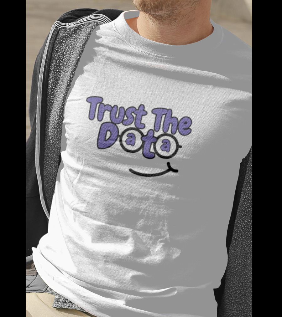 Trust The Data Glasses Smiley T-Shirt