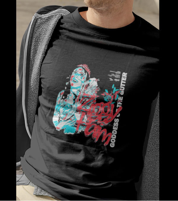 Ziggy Haim Goddess Of The Gutter Vibrant Portrait Style Iconic T-Shirt