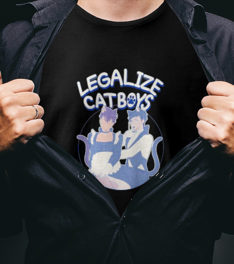 Legalize Catboys Dan And Phil-Inspired Fandom Concept T-Shirt