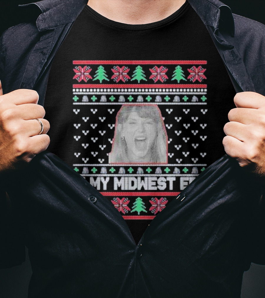 In My Midwest Era Ugly Sweater Holiday T-Shirt
