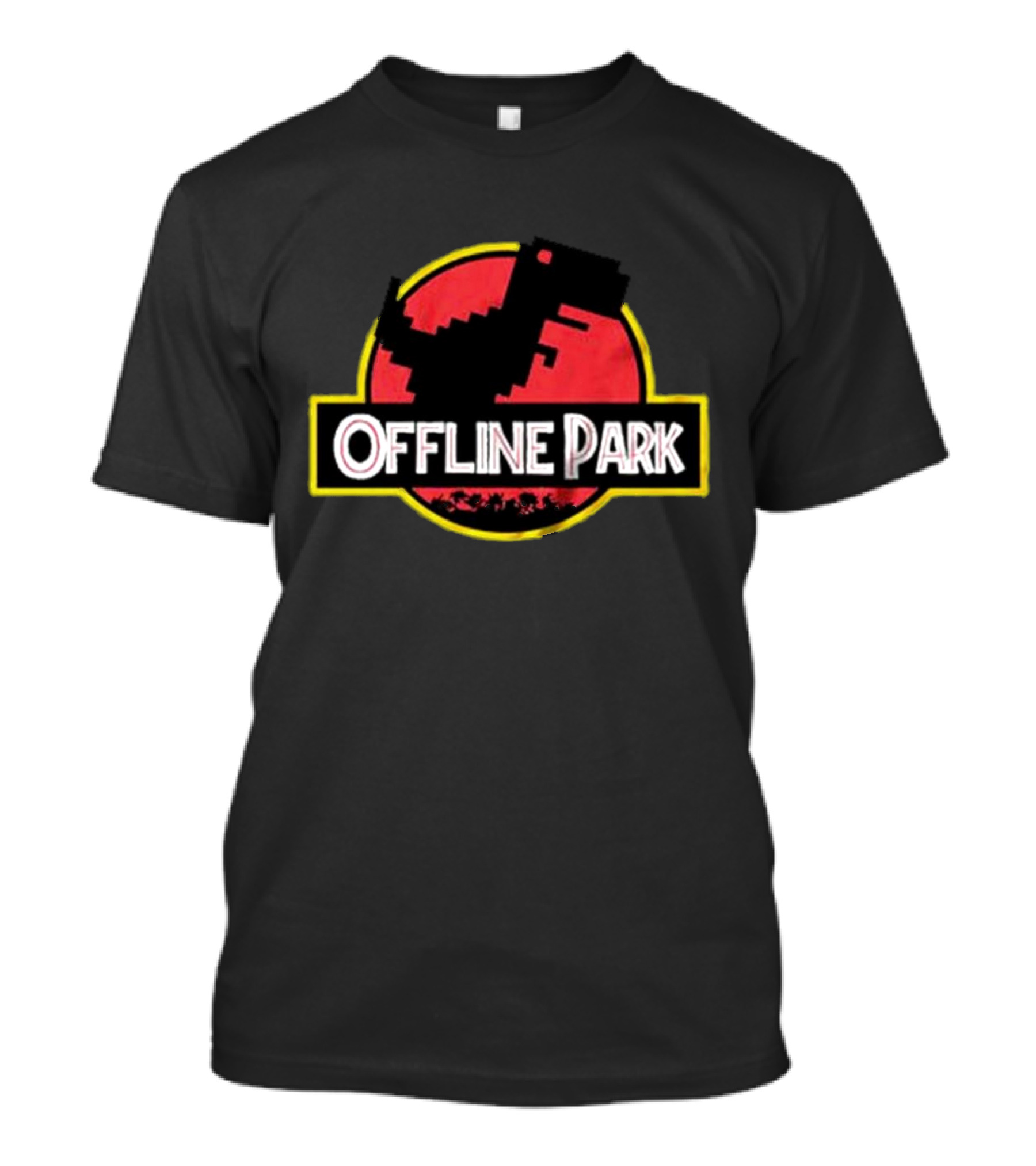 Offline Park Dinosaur Pixel T-Shirt