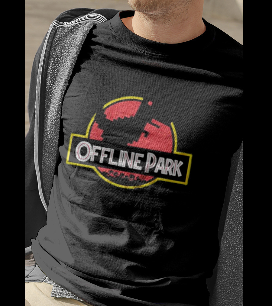 Offline Park Dinosaur Pixel T-Shirt