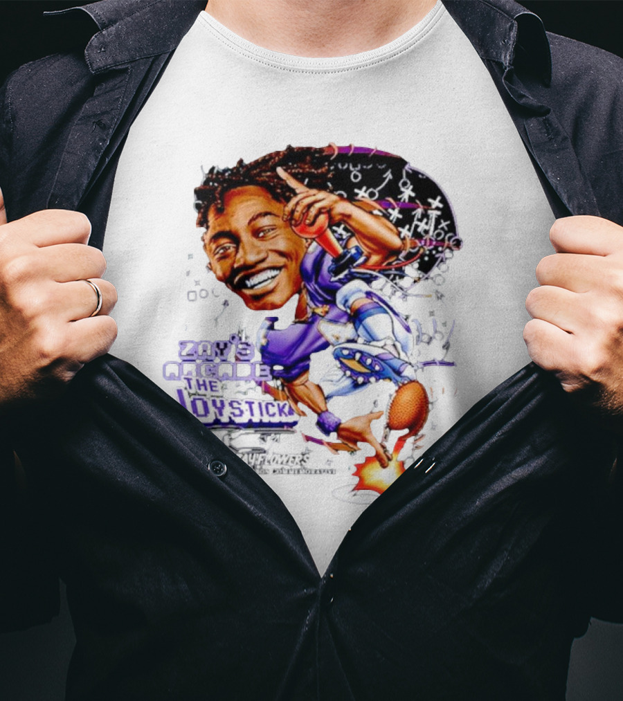 Zay’s Arcade The Joystick Zay Flowers Rookie Season Collaborator T-Shirt