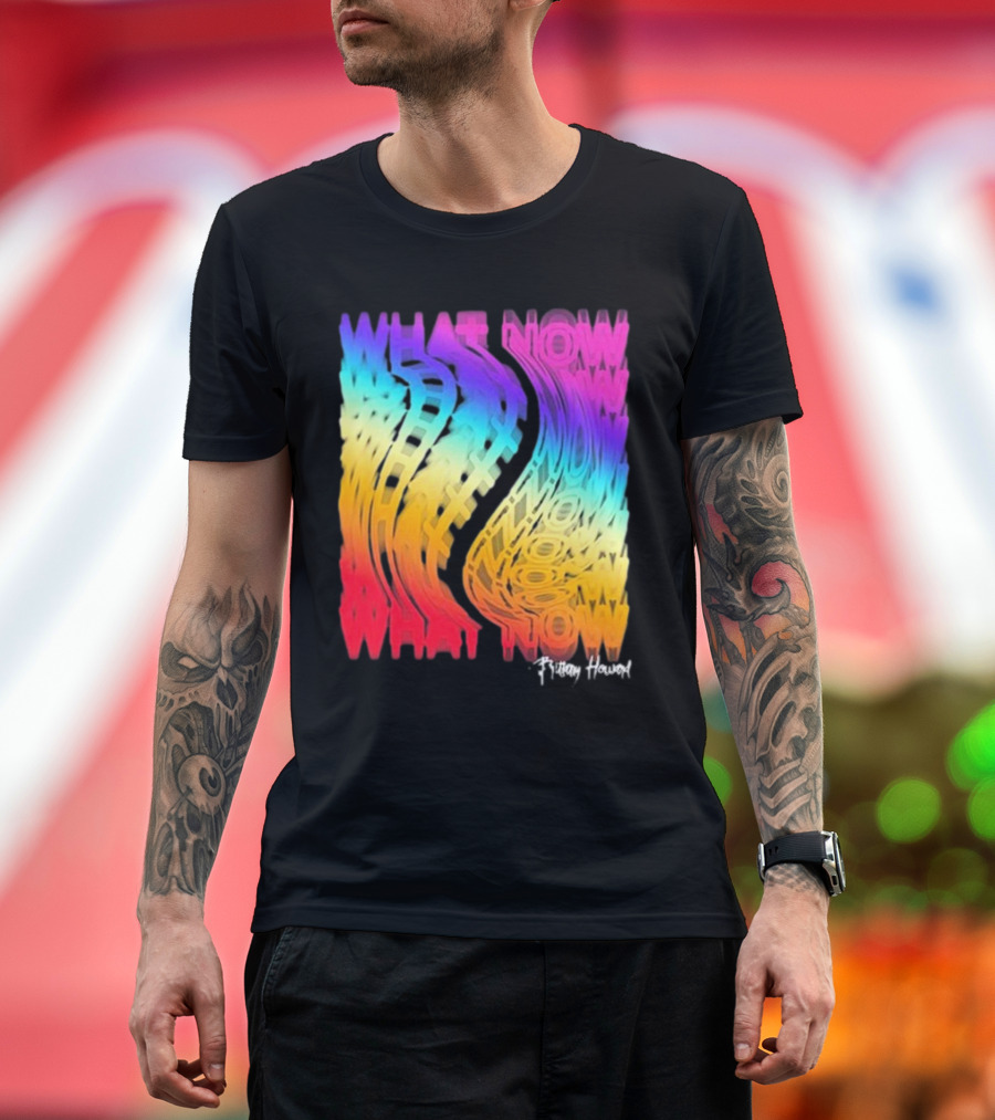 Brittany Howard What Now Colorful Distorted Text T-Shirt