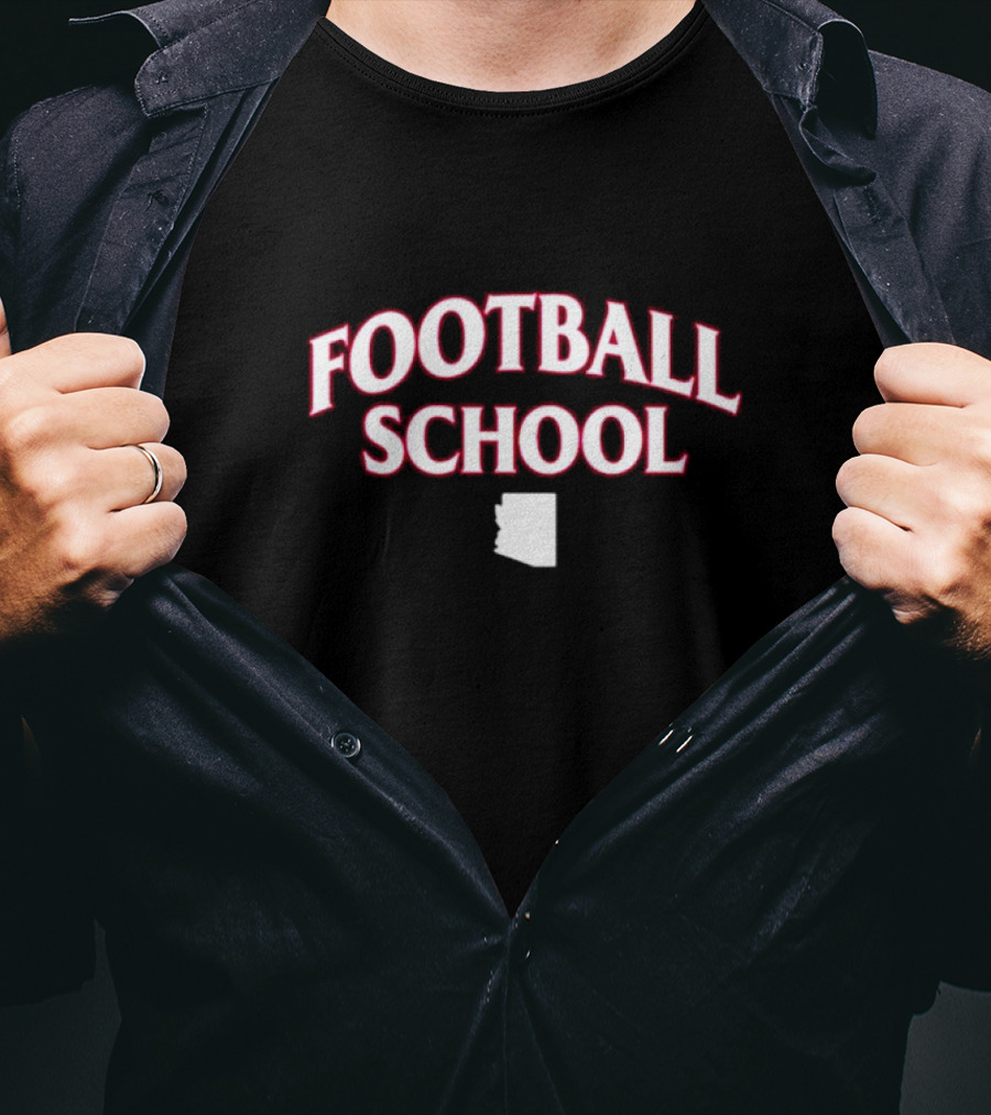 Football School Arizona State Outline T-Shirt