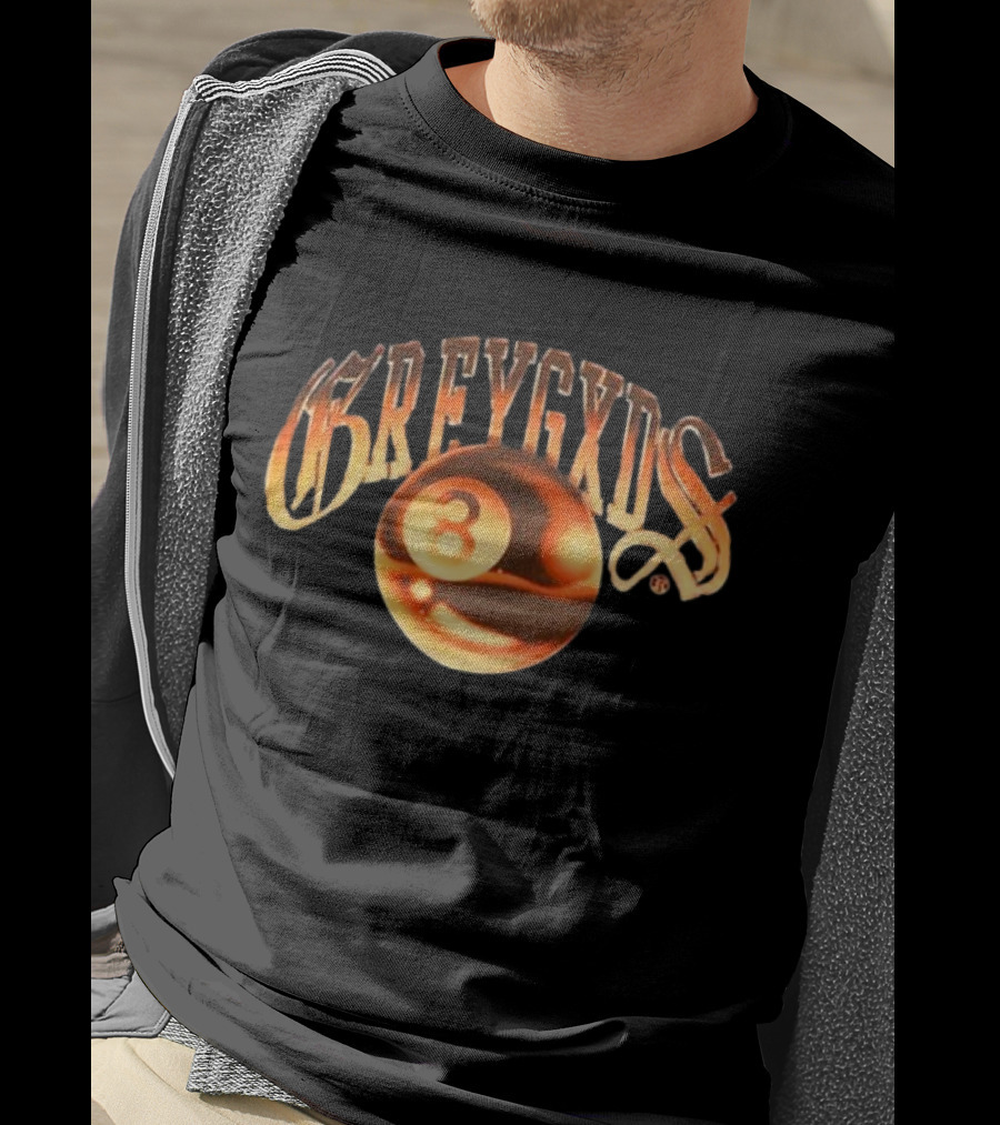 Greygods Vintage Number 8 Ball T-Shirt