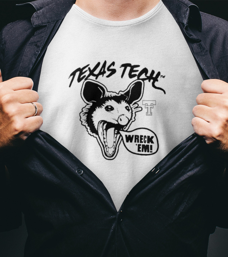 Texas Tech Red Opossums Wreck 'Em T-Shirt