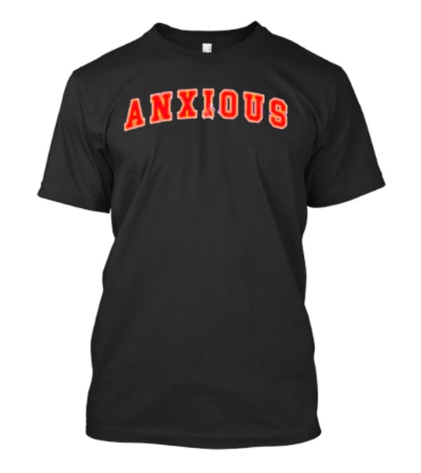 Tom Cardy Anxious Arch Red Text Merch T-Shirt
