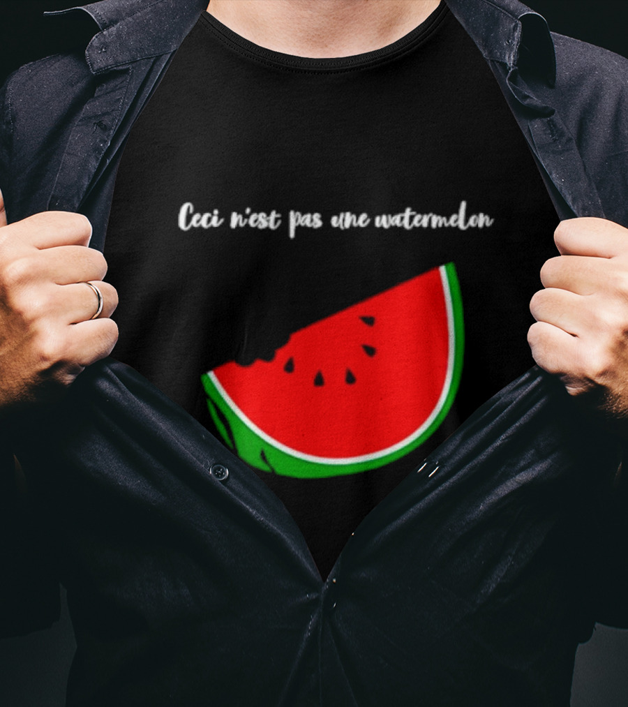Ceci N’est Pas Une Watermelon Slice Magritte T-Shirt