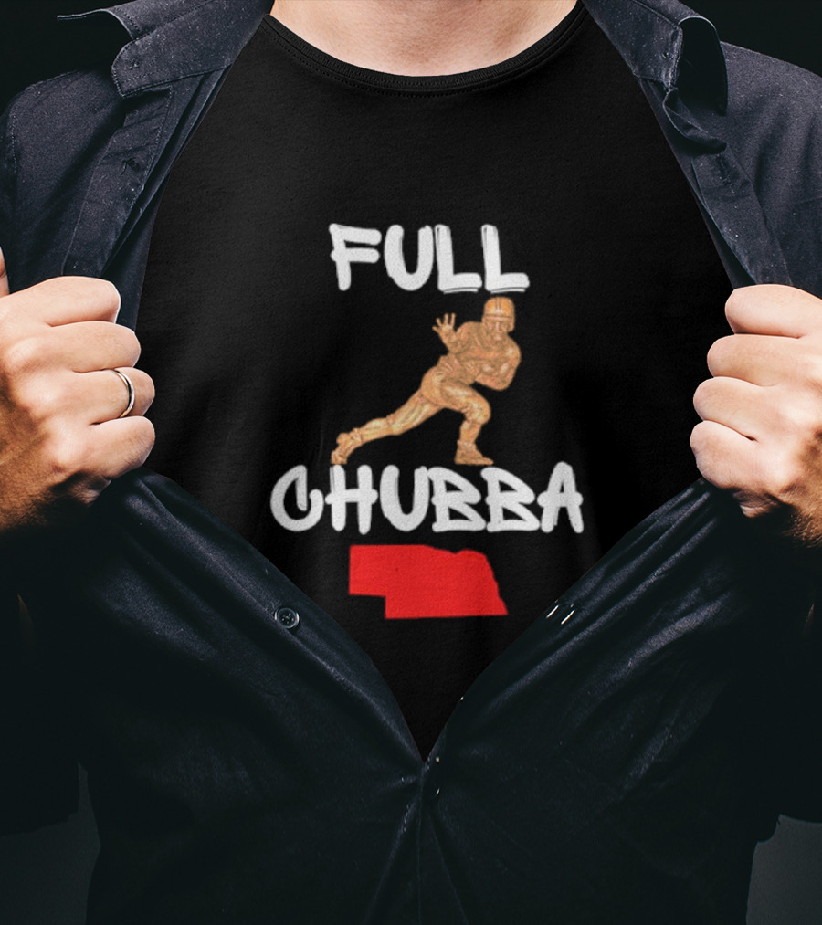 Full Chubba Nebraska Football Running T-Shirt
