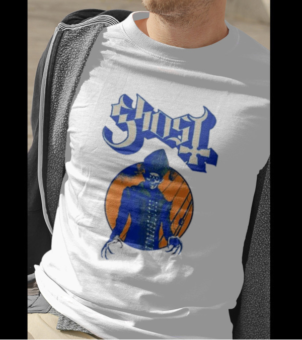 Ghost Band Blue Orange Skeleton Clown Raglan T-Shirt