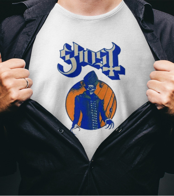 Ghost Band Blue Orange Skeleton Clown Raglan T-Shirt