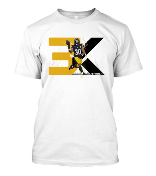 Jaylen Warren 3K 30 Pittsburgh Steelers T-Shirt