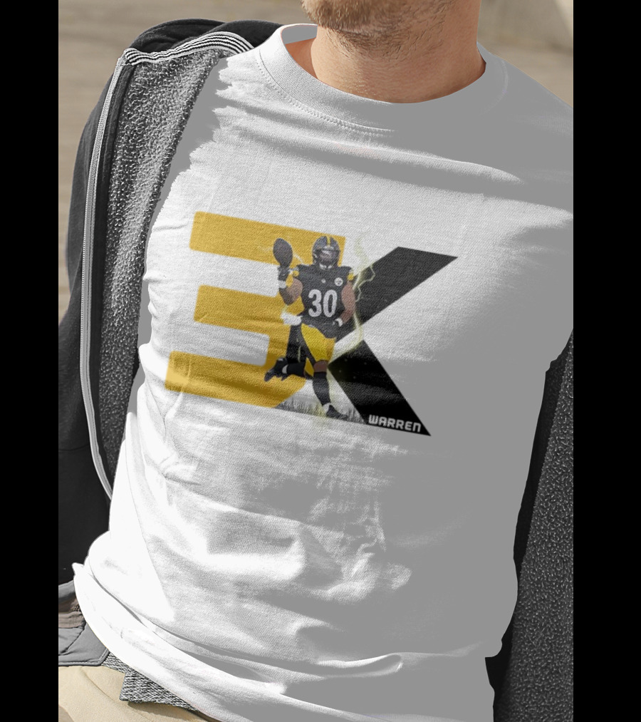 Jaylen Warren 3K 30 Pittsburgh Steelers T-Shirt