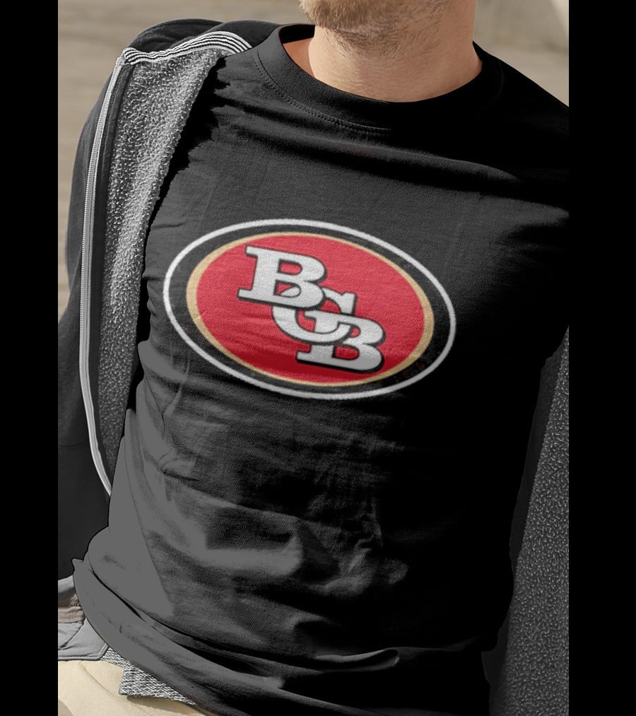 San Francisco 49ers BCB Initials Red Oval T-Shirt