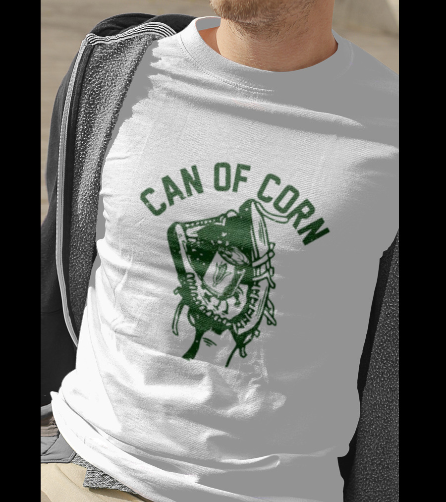 Can Of Corn Baseball Glove T-Shirt