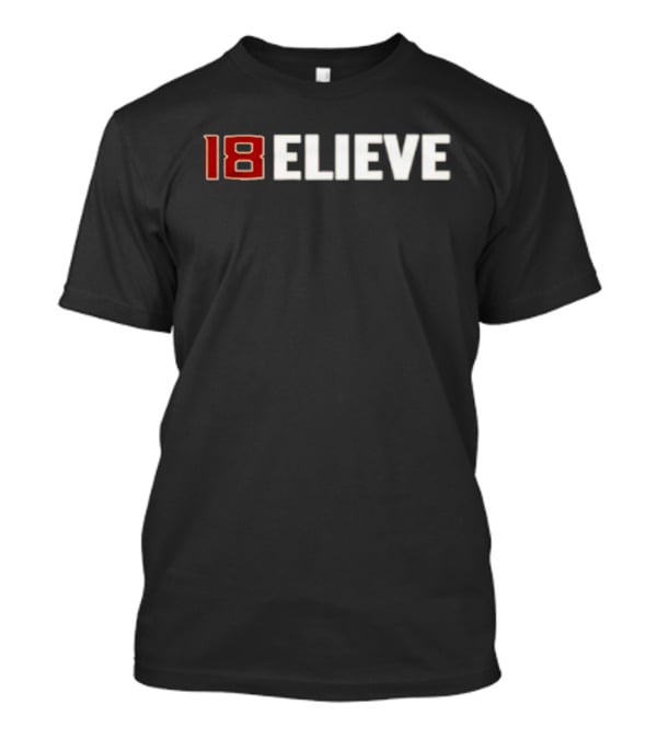 Jordan Travis 18 Believe Football Motivation T-Shirt