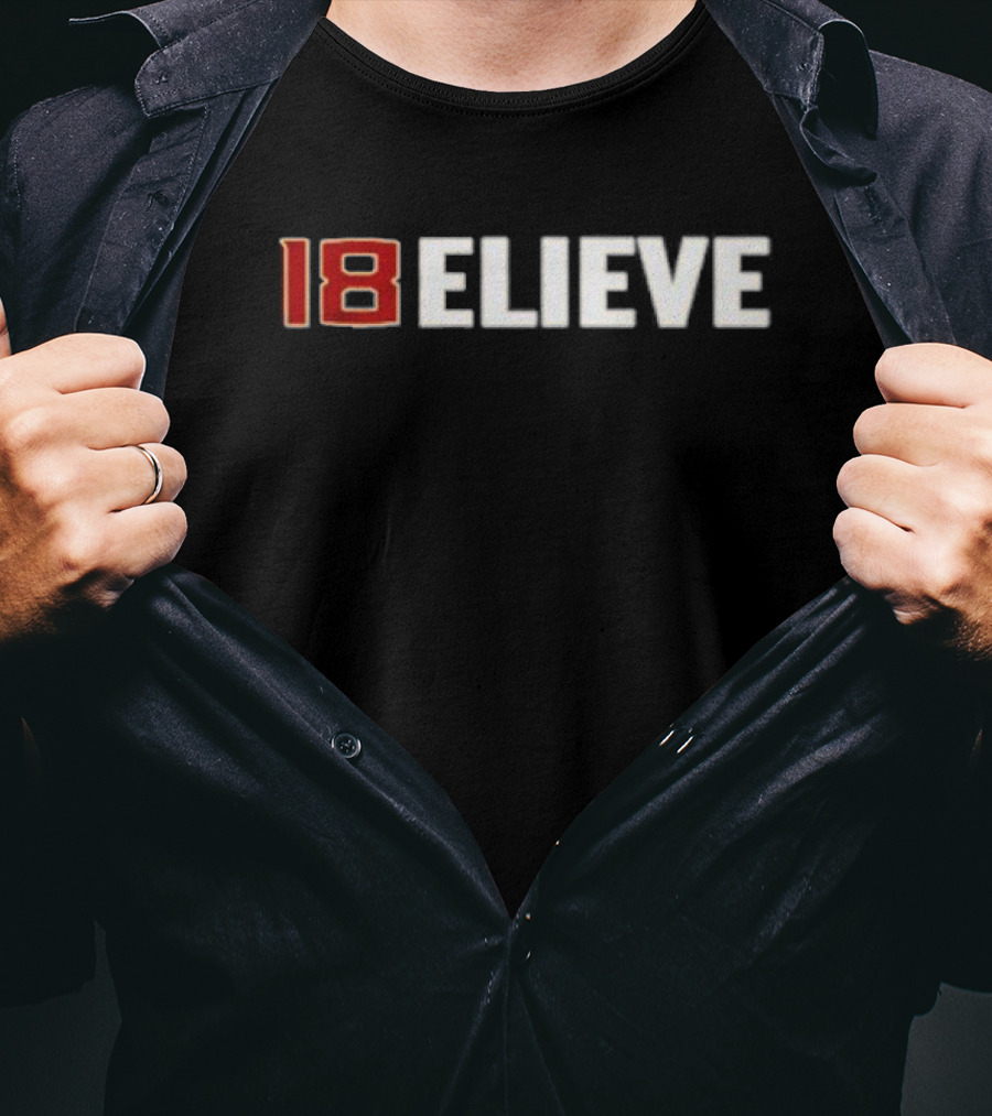 Jordan Travis 18 Believe Football Motivation T-Shirt