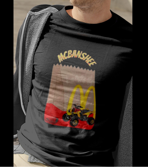 MCBANSHEE Logo Bag With Yellow Quad Bike And McDonald's Arches T-Shirt