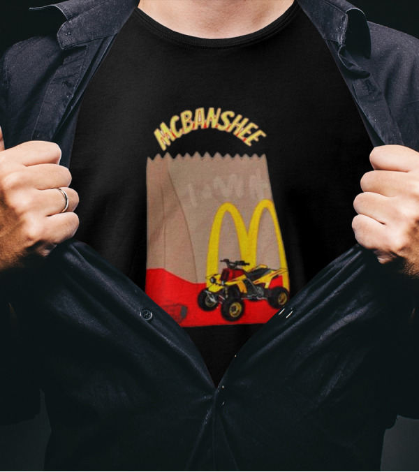 MCBANSHEE Logo Bag With Yellow Quad Bike And McDonald's Arches T-Shirt