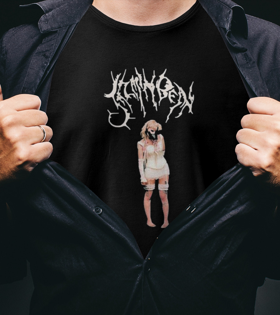 Jazmin Bean Distorted Logo With Grunge Style Doll-like Figure T-Shirt