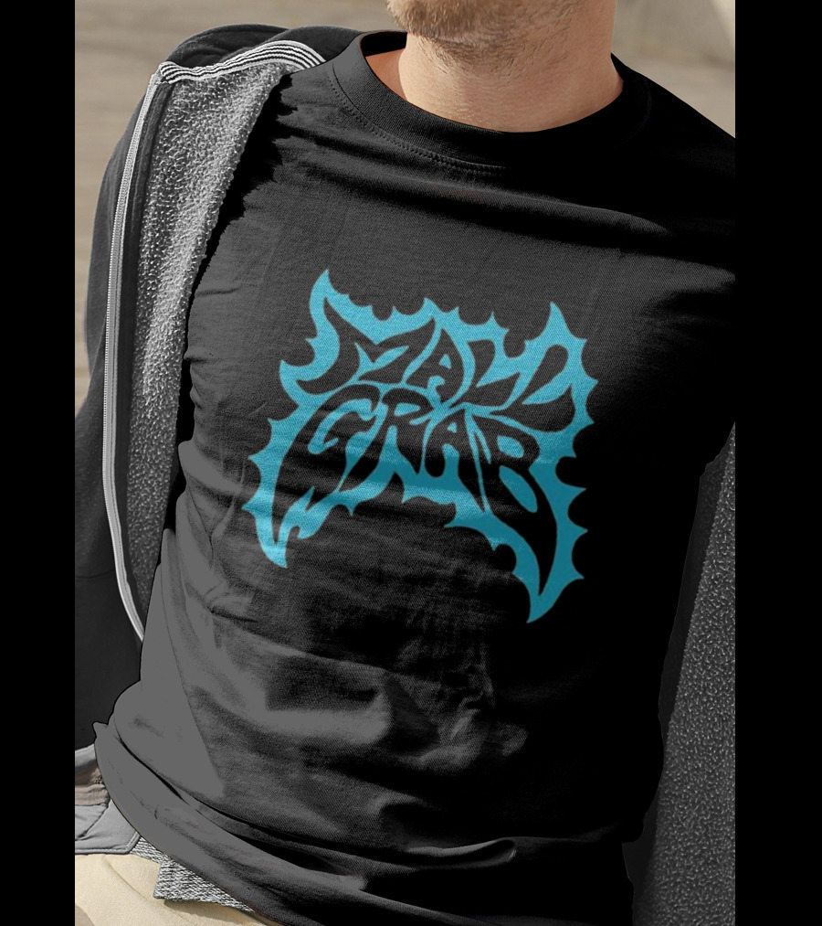 Mall Grab Psychedelic Blue Flame T-Shirt