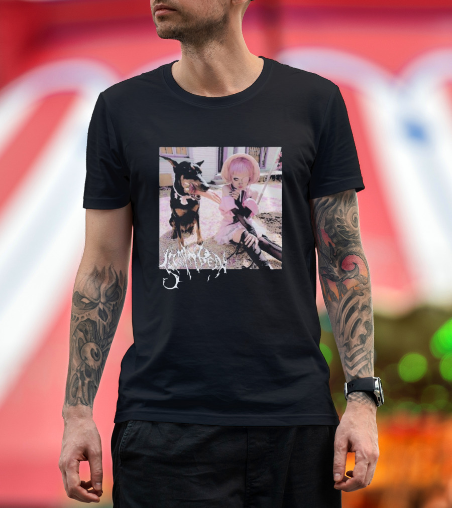 Jazmin Bean Yandere Aesthetic Pink Wig Dog T-Shirt