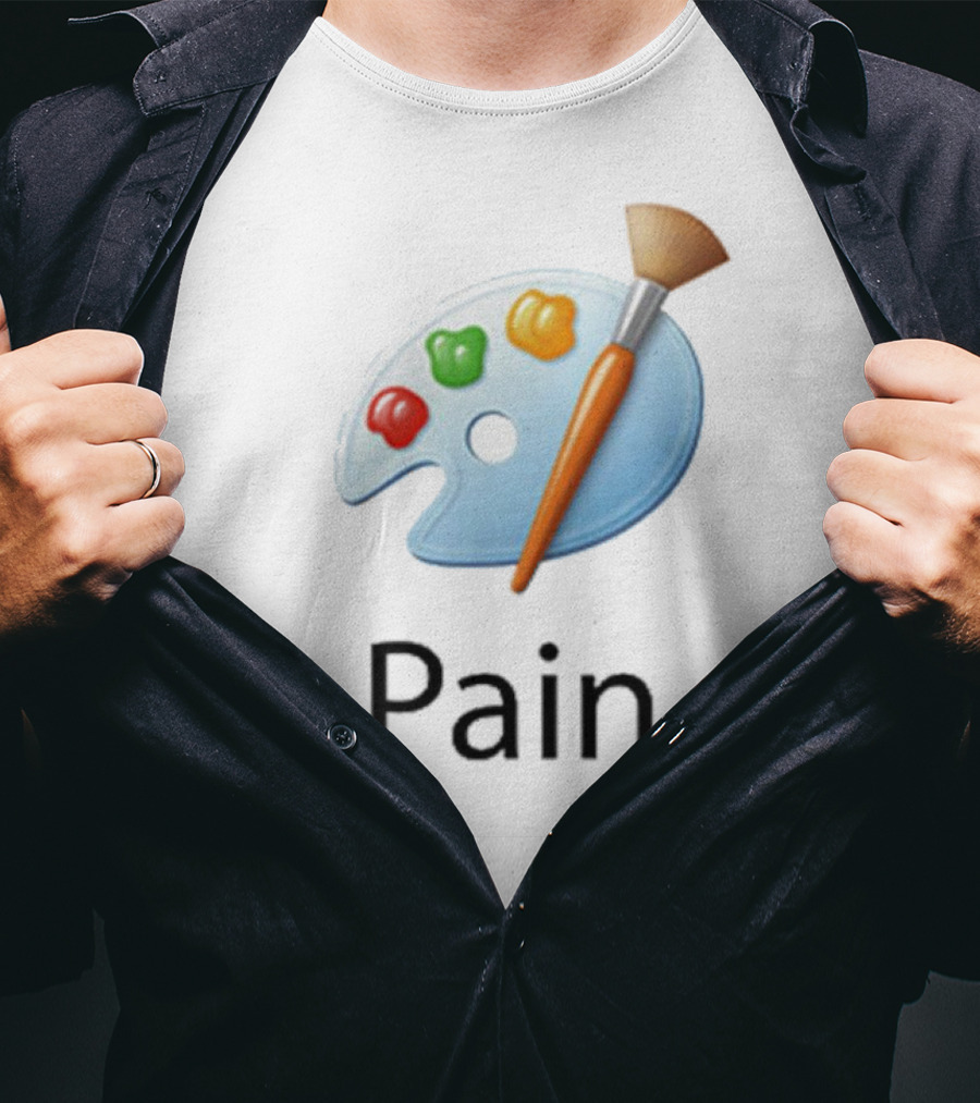 Pain Microsoft Paint Palette Brush T-Shirt