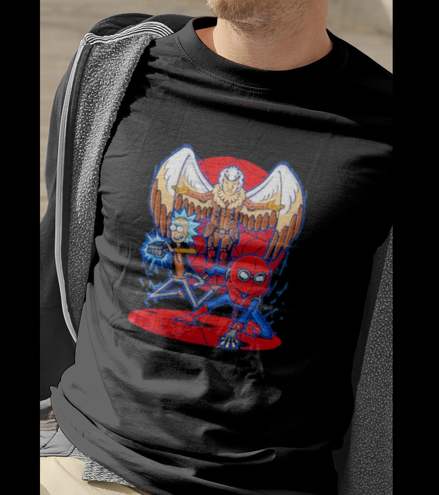 Rick Morty Spider-Man Vulture Mashup T-Shirt