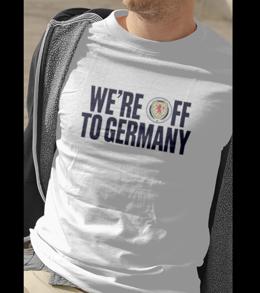 WE'RE OFF TO GERMANY Scotland Football Lion Emblem T-Shirt
