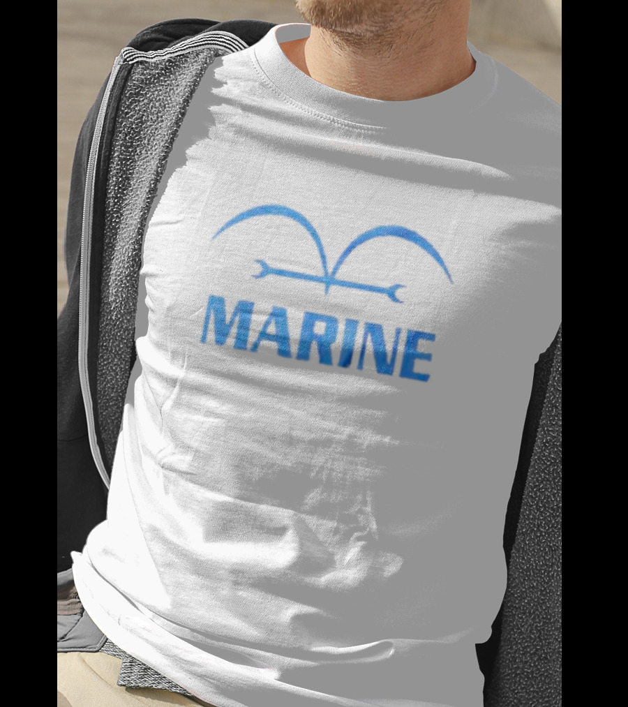 One Piece Marine Insignia Blue T-Shirt