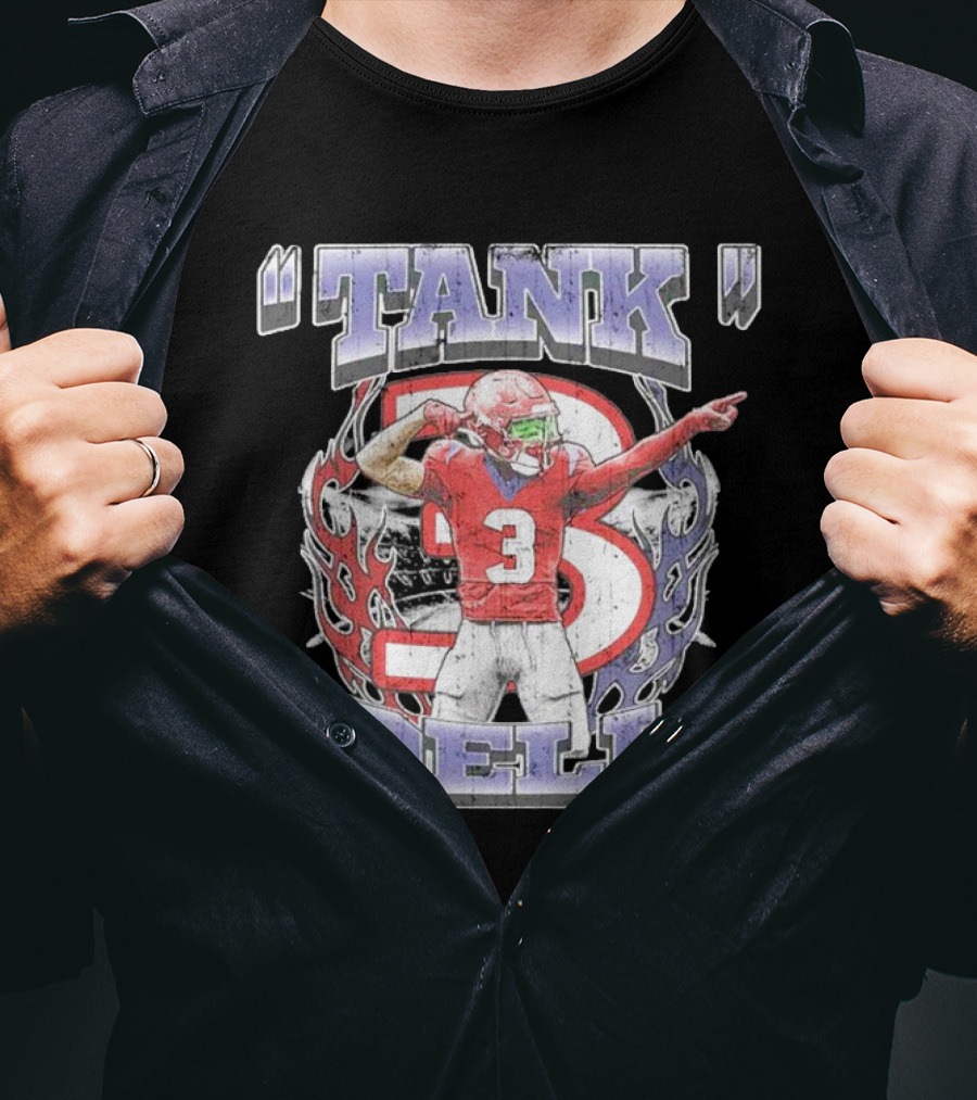 TANK Dell 3 Houston Texans Football Athlete T-Shirt