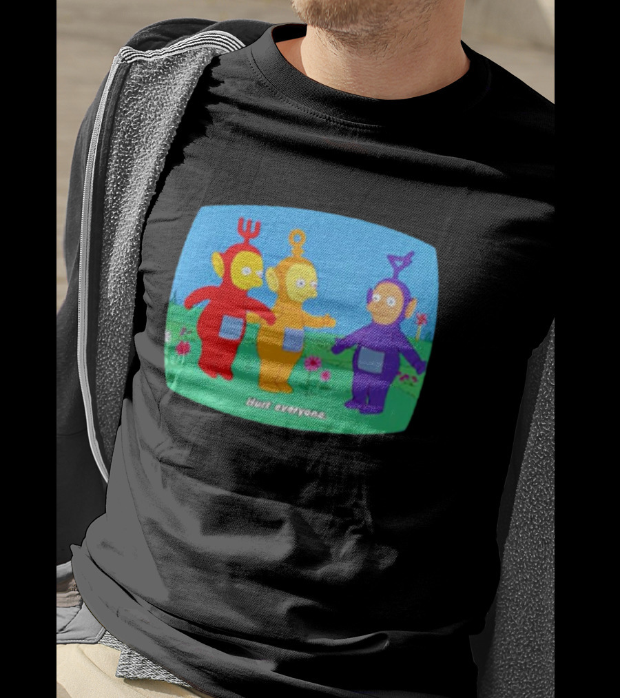 Teletubbies Meet The Simpsons Hurt Everyone Scene T-Shirt