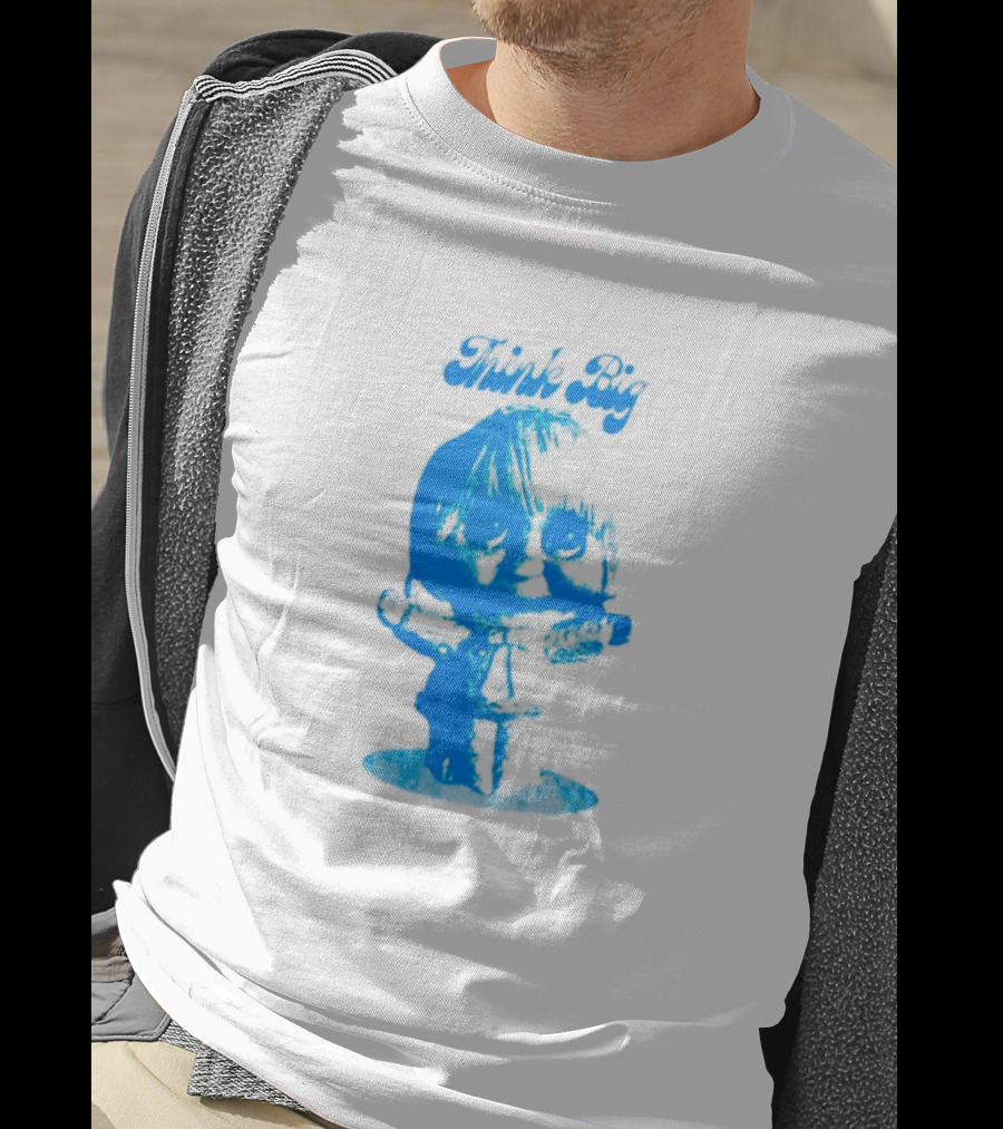 Think Big Blue Figurine With Large Eyes T-Shirt