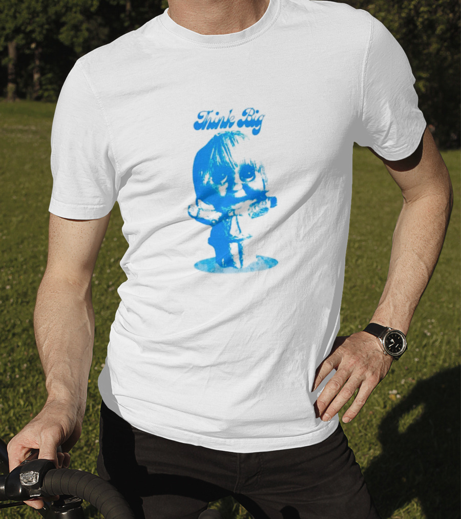 Think Big Blue Figurine With Large Eyes T-Shirt