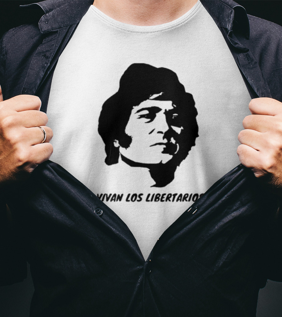 Vivan Los Libertarios Victor Jara Tribute Text T-Shirt