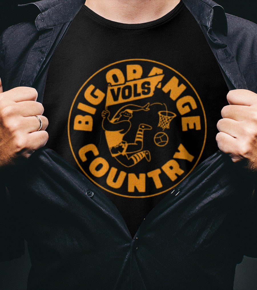 Big Orange Country Vols Vintage Basketball T-Shirt