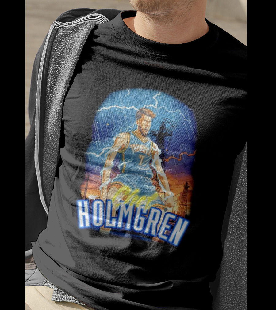Chet Holmgren Thunder Basketball Storm Oklahoma City T-Shirt