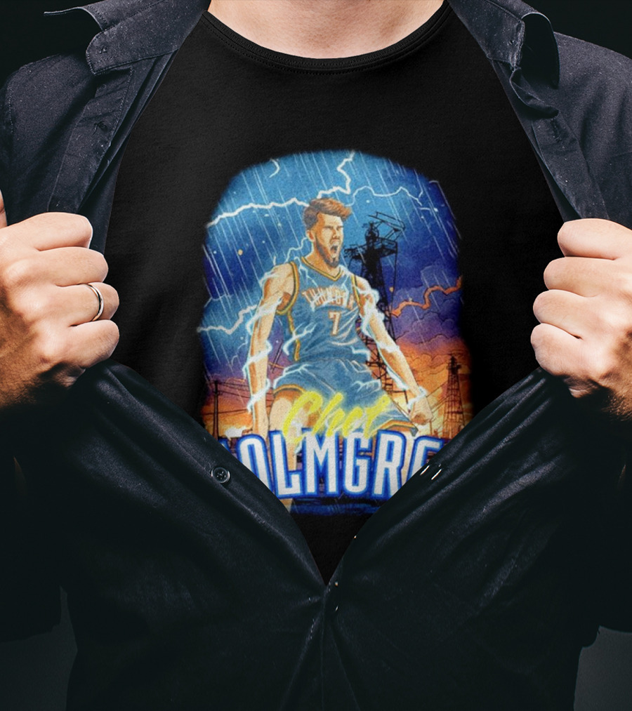 Chet Holmgren Thunder Basketball Storm Oklahoma City T-Shirt