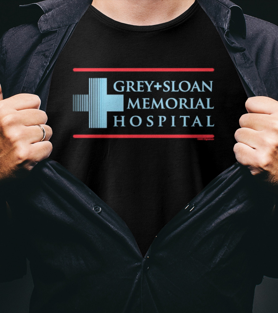 Grey + Sloan Memorial Hospital Logo Grey's Anatomy Fan Merchandise T-Shirt