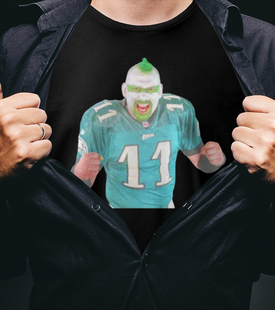 Jamie Pagliei The Philly Sports Fanatic In Eagles Jersey 11 T-Shirt