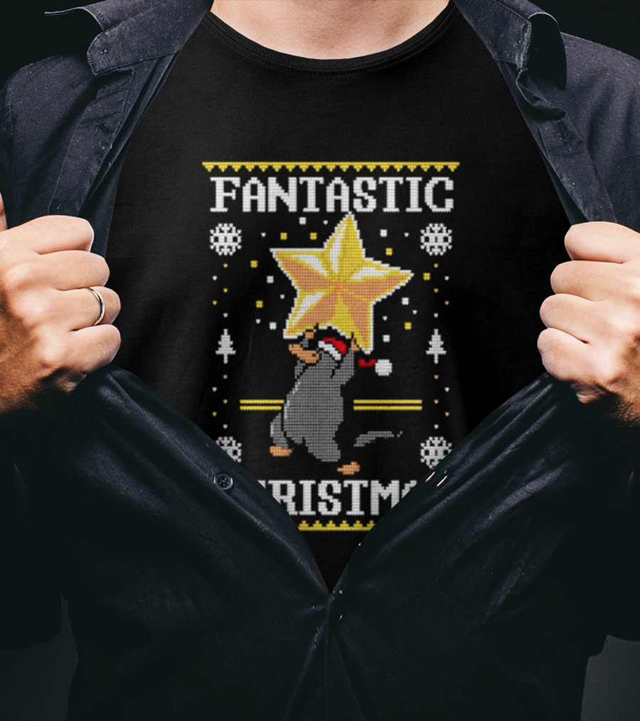 Fantastic Christmas Platypus Star T-Shirt