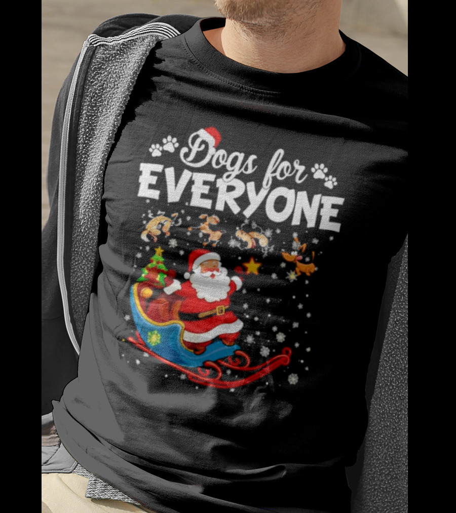 Dogs For Everyone Santa Claus Sled T-Shirt
