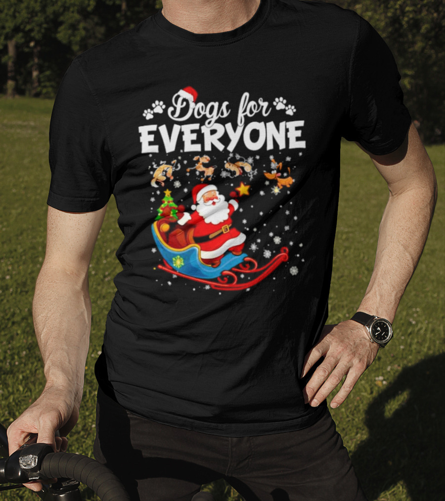Dogs For Everyone Santa Claus Sled T-Shirt