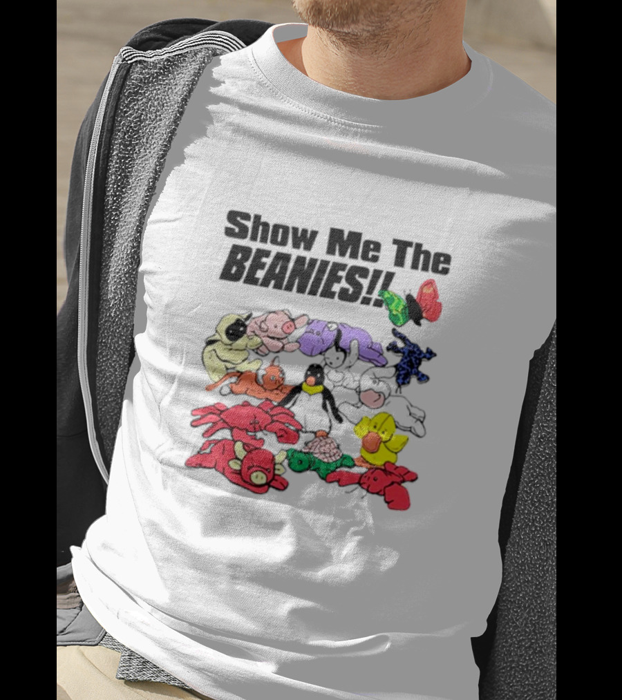 Show Me The Beanies Colorful Toy Collection T-Shirt