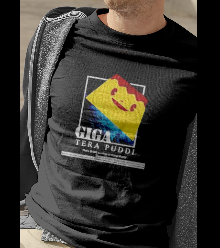 Giga Tera Puddi Earth Space Pudding Face T-Shirt